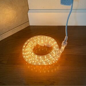 Warm White LED Rope Light - Home Holiday